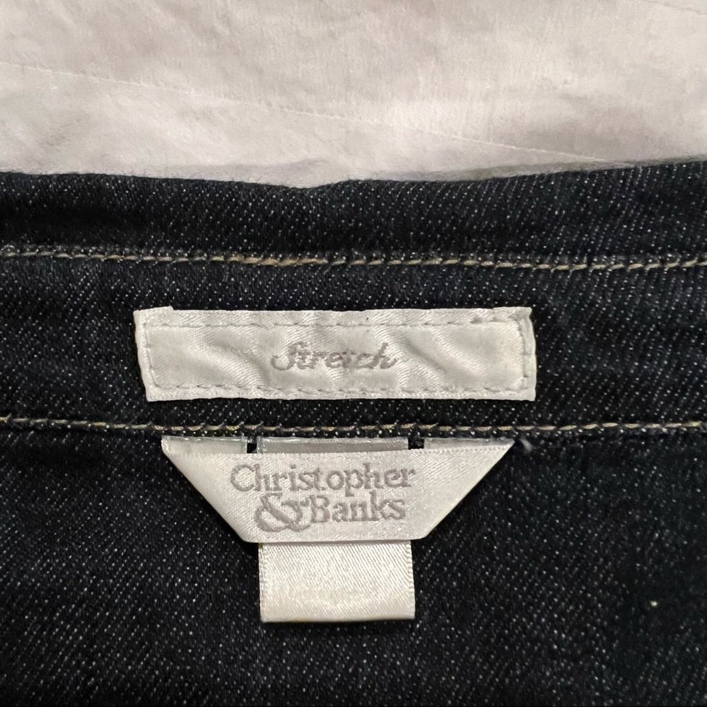 Christopher & Banks Jean Jacket Size Medium - Picture 5 of 6